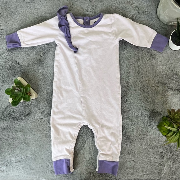 Monica + Andy Purple Baby Ruffle Romper - 6-9M - Picture 2 of 6